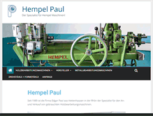 Tablet Screenshot of hempel-paul.de